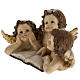 Three angels with book, Christmas decoration s3