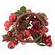 Christmas candle embellishment with red beads s2