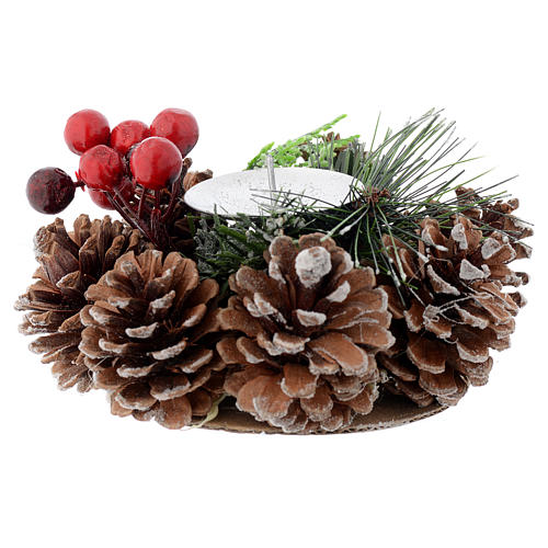 Christmas table centrepiece, candle holder 1