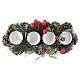 Christmas table centrepiece, candle holder for 4 candles s2