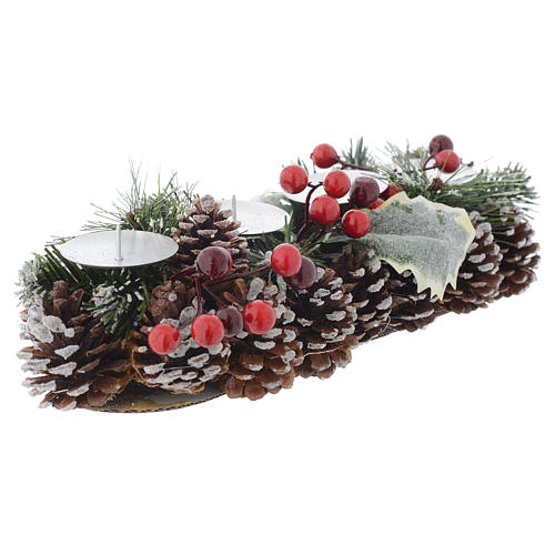 Christmas centrepiece with candle holder for 4 candles 1