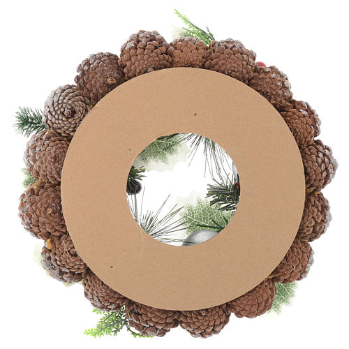 Christmas wreath with candle holder 3
