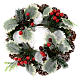 Christmas wreath with candle holder s1
