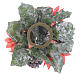 Christmas candle embellishment for spheric candle, pine cones and red stars s2