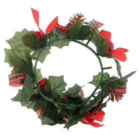 Decori natalizi per la casa: Girocandela di Natale (per candele classiche) pigne fiocchi Decori natalizi per la casa: Girocandela di Natale (per candele classiche) pigne fiocchi