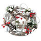 Christmas centrepiece with berries and glasses s1
