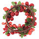 Garland for Christmas candles with pearls 8cm diameter s2