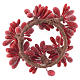 Christmas candle embellishment with berries and pine cones 4cm diameter s2