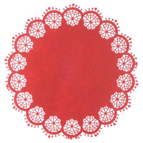 Christmas centrepiece red 33cm diameter 1