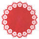 Christmas centrepiece red 33cm diameter s1