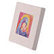 Miniatura Natalizia Maria con Gesù in creta 10X10 cm s2