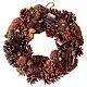 Advent wreath garland with pine cones 36 cm s1