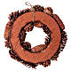 Advent wreath garland with pine cones 36 cm s4