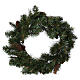 Advent wreath garland with pine cones, diameter 50 cm s1