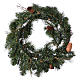 Advent wreath garland with pine cones, diameter 50 cm s5