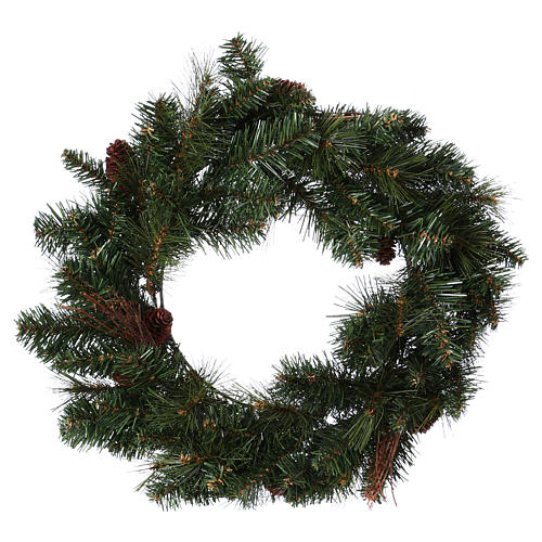 Christmas wreath with pine cones diam 50 cm 1