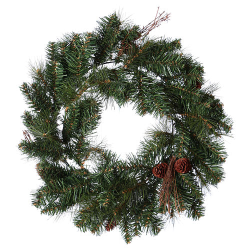 Christmas wreath with pine cones diam 50 cm 2