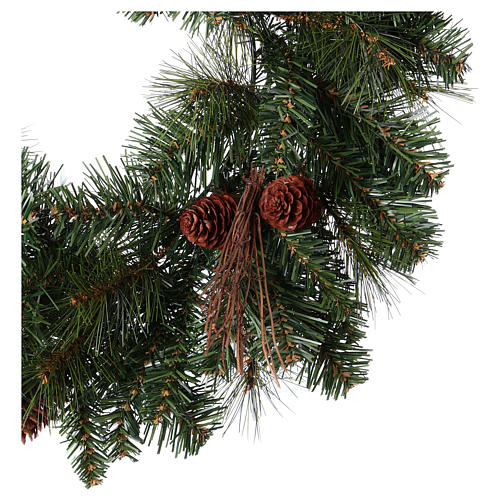 Christmas wreath with pine cones diam 50 cm 3