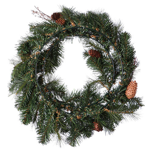 Christmas wreath with pine cones diam 50 cm 5