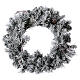 Advent wreath garland with fake snow, diameter 50 cm s1