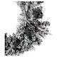 Advent wreath garland with fake snow, diameter 50 cm s2