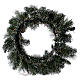 Advent wreath garland with fake snow, diameter 50 cm s4