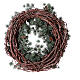 Advent wreath with frozen larch, diameter 45 cm s5