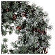 Christmas wreath with frozen larch, diameter 45 cm s3