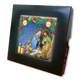Decoraciones navideñas para la casa: Azulejo cerámica impresa Natividad oración posterior