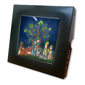 Decoraciones navideñas para la casa: Azulejo cerámica impresa María José Niño oración posterior