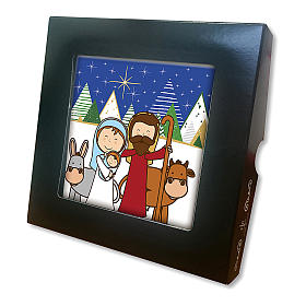 Decoraciones navideñas para la casa: Azulejo cerámica impresa Natividad clásica oración posterior
