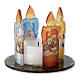 Adventskranz Plexiglas mit Kerzen Dekorationen s1