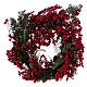 Corona Avvento Ghirlanda bacche rosse diam. 50 cm s1