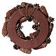 Advent wreath with pine cones and hazelnuts diam. 50 cm s3