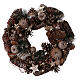 Corona Avvento Ghirlanda pigne nocciole diam. 33 cm s1