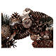 Corona Avvento Ghirlanda pigne nocciole diam. 33 cm s3