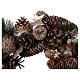 Coroa do Advento Guirlanda de Natal pinhas e bolotas diâm. 33 cm s2