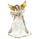 Annunciation Angel (Christmas Tree Tip) in resin with white cloth 28 cm s1