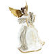 Annunciation Angel (Christmas Tree Tip) in resin with white cloth 28 cm s4