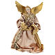 Annunciation Angel (Christmas Tree Tip) in resin with golden fabric 28 cm s1