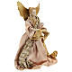 Annunciation Angel (Christmas Tree Tip) in resin with golden fabric 28 cm s4