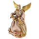 Anjo Anunciação ponteira tecido ouro 28 cm resina s3