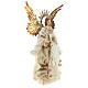 Angel (Christmas Tree Tip) with harp 36 cm resin and fabric s4