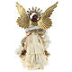 Angel (Christmas Tree Tip) with harp 36 cm resin and fabric s5