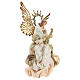 Angel tree topper with guitar 26 cm Beige Gold s4