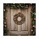Couronne de Noël pommes de pin dorées 25 cm s2