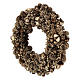 Christmas wreath with golden pine cones 30 cm Gold s3