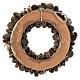 Christmas wreath with golden pine cones 30 cm Gold s5