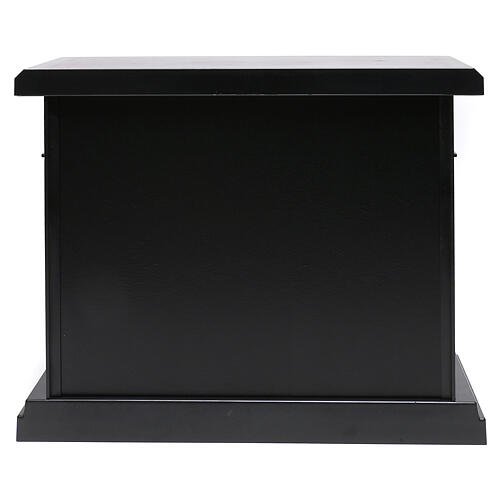 Black LED fireplace 35x40x15 cm flame effect 5