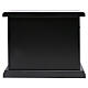 Black LED fireplace 35x40x15 cm flame effect s5